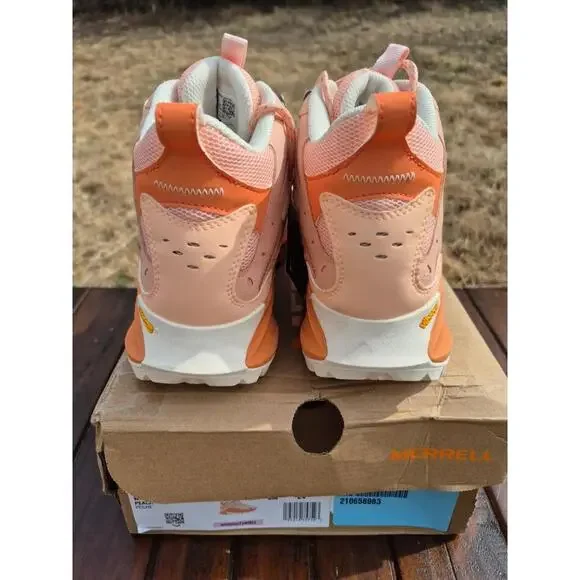 Merrell Moab Speed 2 Mid GORE-TEX Hiking Boots for Ladies - Peach - 7M Womens - Picture 3 of 9